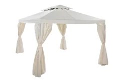 Comfort Garden Paviljonki Bermuda ilman seiniä 300x400 cm sis. Hyttysverkko Luonnonvalkoinen