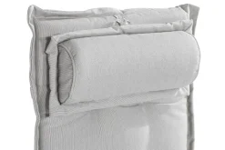 Comfort Garden Pehmuste säätötuoliin niskatyynyllä Luonnonvalkoinen