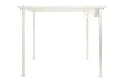 Comfort Garden Porto-pergola 3x3 m alumiinia, katto aurinkosuojaksi Valkoinen