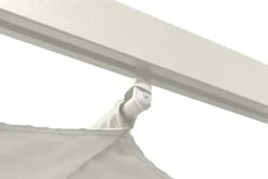 Comfort Garden Porto-pergola 3x3 m alumiinia, katto aurinkosuojaksi Valkoinen