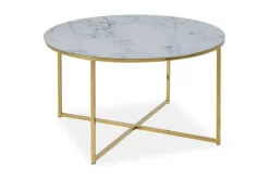 Concept 55 Sohvapöytä Alisma 80 cm Valkoinen Marmori