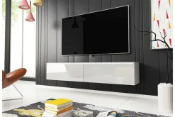 Concept 55 TV-taso Lourmais 140x32x30 cm Valkoinen