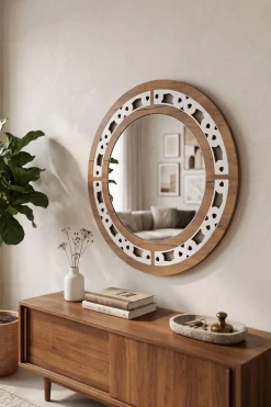 Decorative Wooden Mirror Homitis