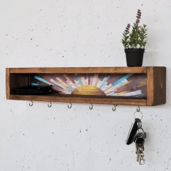 Decorative Wooden Wall Shelf Hanah Home