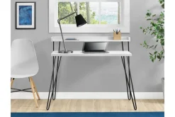 Dorel Home Kirjoituspöytä Haven 114 cm Säilytyksellä Hylly Valk/Musta Dorel Home