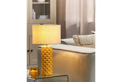 Dragonera Pöytävalaisin 49 cm E27 Keltainen/Beige