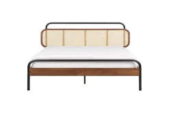 Dubbelsäng Beliani Boussicourt med lamellram 140x200 cm NO_BRAND 180x200