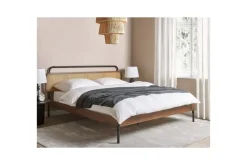 Dubbelsäng Beliani Boussicourt med lamellram 140x200 cm NO_BRAND 180x200