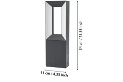 Eglo Pollari Eglo Riforano 340 mm Musta/Valkoinen