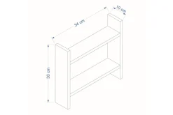 Endicott Hyllystö 34x10 cm Valkoinen