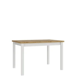 Ericka Ruokapöytä 120 cm suorakulmainen Valkoinen/Ruskea