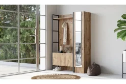 Eteiskalustesetti Challinder 34x90 cm Oikea Luonnonväri