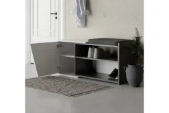 Fiona Kenkäkaappi 104,6 cm Antrasiitti/Valkoinen
