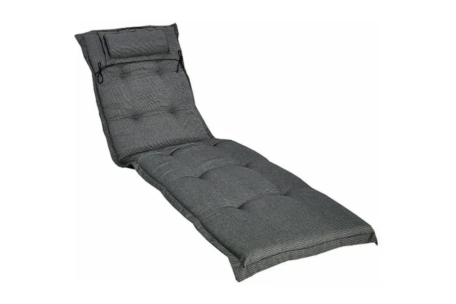 Fritab Aurinkotuolin pehmuste Fritab Canyon-aurinkotuolin pehmuste niskatyynyllä Anthracite Grey