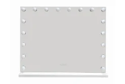 Glow Suuri Meikkipeili 80 cm valaistuksella lampuilla - Hollywood-peili USB-latauksella Valkoinen