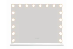 Glow Suuri Meikkipeili 80 cm valaistuksella lampuilla - Hollywood-peili USB-latauksella Valkoinen