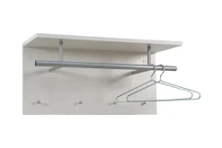 Hattuhylly Manny 72 cm Valkoinen/Korkeakiilto