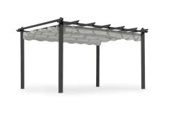 Hillerstorp Hillerstorp Skanör pergola 300 x 400 cm Musta/valkoinen