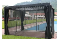 Hyttysverkot Huvimajaan Mirador 300x300 cm 4 kpl Musta