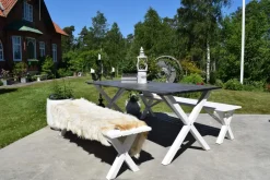 Istuinpenkki Scottsdale 180 cm Valkoinen