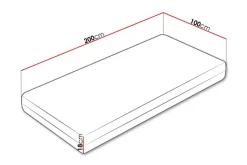 Joustinpatja Arigna 100x200 cm