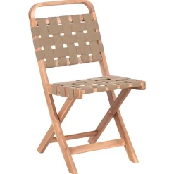 Kahvilasetti ulos taitettava Calciano akaasiapuu Ruskea/Beige