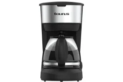Kahvinkeitin Taurus Verona 6 Kupit Inox Musta||Hopea