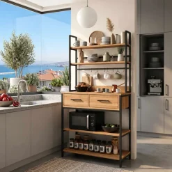 Keittiöhylly Hanah Home Frame (82 x 169 x 39 cm) Atlantic Pine Atlantic Pine