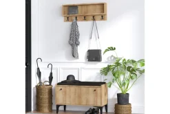 Kenkäkaappi Lenaria 80x36 cm Luonnonväri