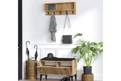 Kenkäkaappi Lenaria 80x36 cm Luonnonväri
