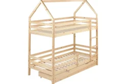 Kerrossänky laatikoilla Girgols Ruskea