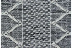 KM Home Tasokudottu Matto Madrid Bell 160x230 cm Harmaa/Valkoinen