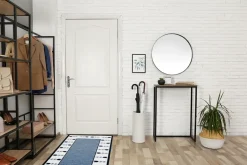 KM Home Tulpan tasokudottu matto 57x200 cm Sininen