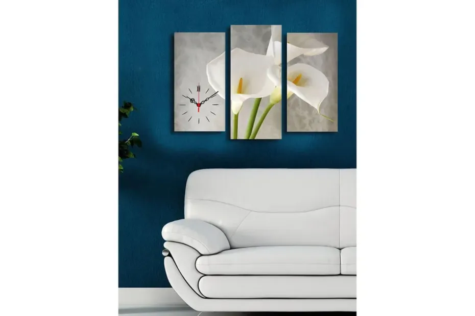 Koristeellinen Canvas Seinäkello (3 kpl)