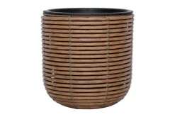 Kukkaruukku Wicker D27xH28 cm Ruskea