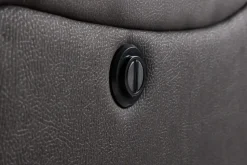 Kulmarecliner-sohva Comfort Living Singapore-recliner-sohva 3-istuttava keinonahka Musta