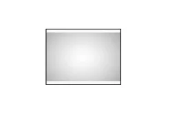 Kylpyhuonepeili Almunge 60 cm LED-valaistus Musta