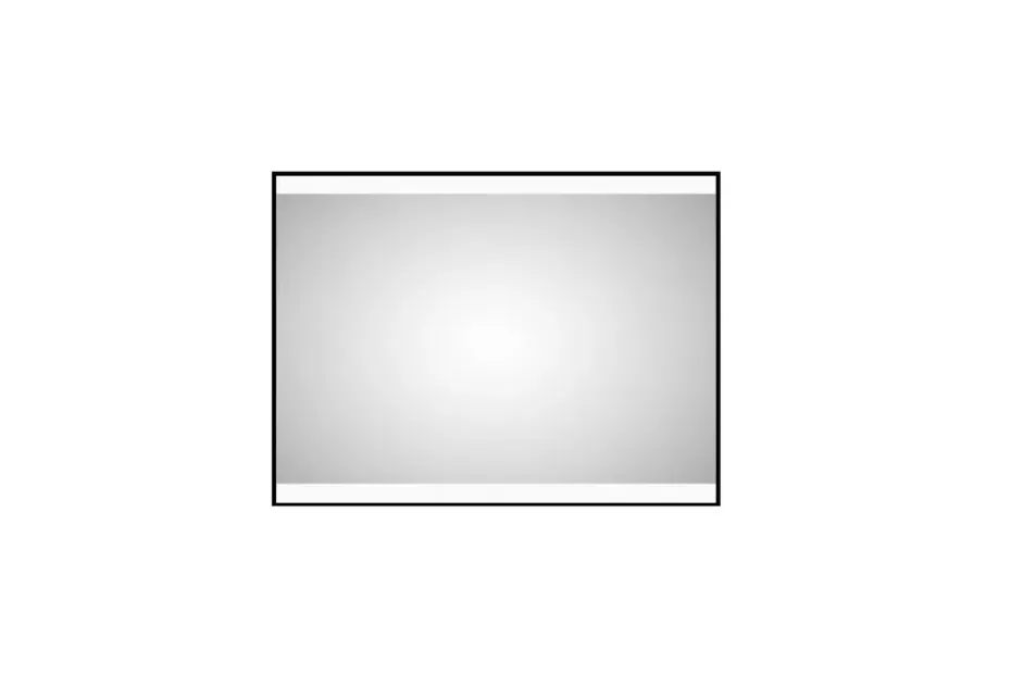Kylpyhuonepeili Almunge 60 cm LED-valaistus Musta
