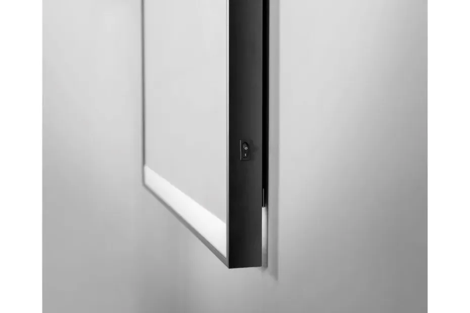 Kylpyhuonepeili Almunge 60 cm LED-valaistus Musta
