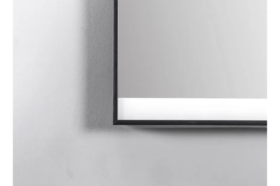 Kylpyhuonepeili Almunge 60 cm LED-valaistus Musta