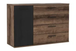 Lipasto Pitchcombe 125 cm Ruskea/Musta