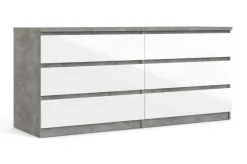 Lipasto Ummaham 50x154 cm Valkoinen/Harmaa