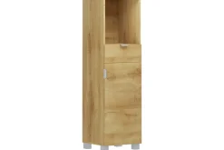 Loft24 Atlas Korkea kaappi kylpyhuoneeseen 129x38x36 cm Luonto