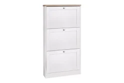 Loft24 Kenkälaatikko Heinina 70 cm Valkoinen/Ruskea
