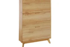 Loft24 Kenkäsäilytys Ezra 3 Flaps 89x24x125 cm, Wotan tammi 89x24x125 cm, Wotan tammi