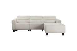 Loft24 Kulmarecliner-sohva Loft24 Kulmasohva Loft24 Carpari manuaalisella recliner-toiminnolla Valkoinen Oikeakätinen Belfast-kangas
