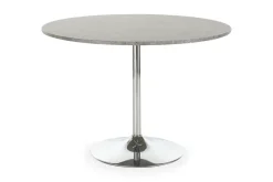 Loft24 Ruokapöytä Terri 110 cm Pyöreä Harmaa/Kromi