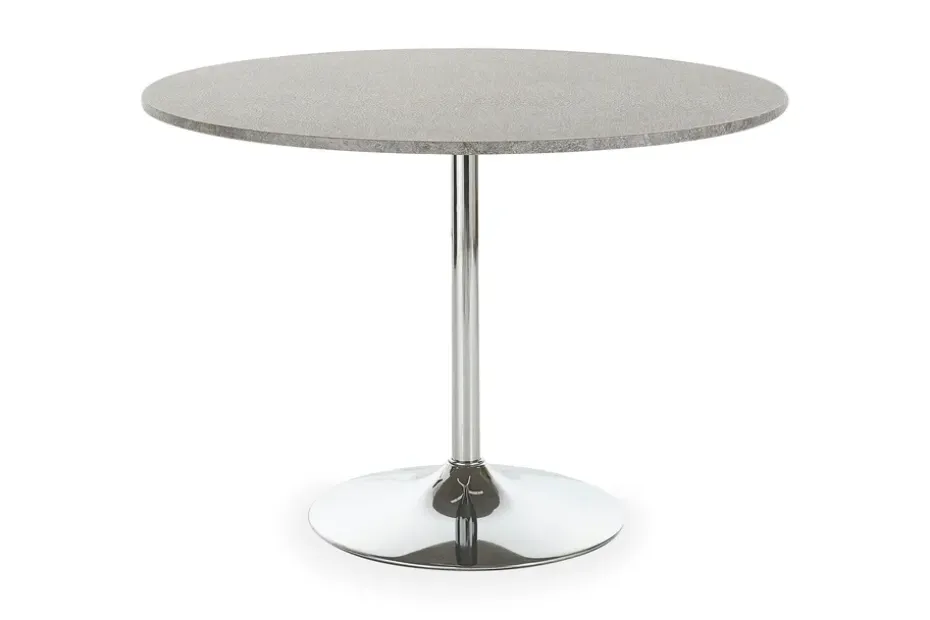Loft24 Ruokapöytä Terri 110 cm Pyöreä Harmaa/Kromi