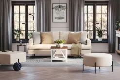 Menard Compact 3-istuttava Kangassohva Beige