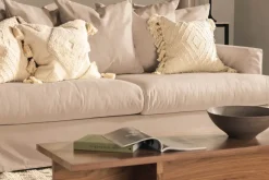 Menard 3-istuttava Syvä Kangassohva Beige